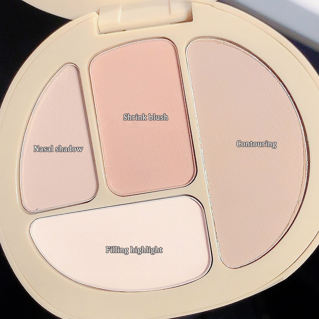 Facial Contouring Matte Highlighter Palette Blush Nose Cosmetic
